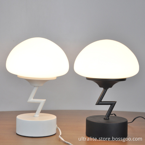 Modern Style Cloud And Lighting Shaped Desk Lamp Adjustable Little Night Light Bedroom